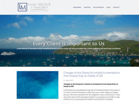 GMI website for Louise Mitchell & Associates